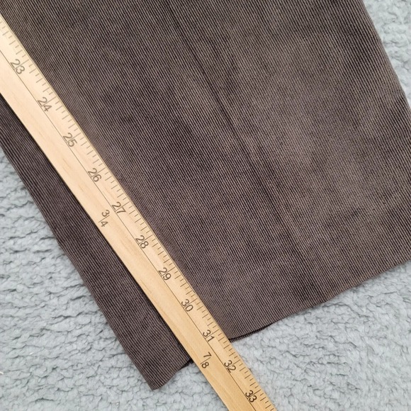 Christopher Banks Pants Womens 14 Brown Corduroy Flat Front Casual Pockets - Picture 11 of 14